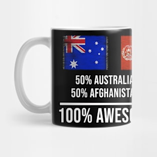 50% Australian 50% Afghanistani 100% Awesome - Gift for Afghanistani Heritage From Afghanistan Mug